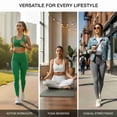 thumbnail image 6 of COUVER Women's Seamless 5.5 Inch Extra Wide Waistband High Rise Leggings Metal Gray One Size, 6 of 6