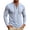AB521 Blue, variant on Tisuna Men Long Sleeve T-Shirts Cozy V Neck Tops Men Solid Tee Shirts For Sport Workout Size L