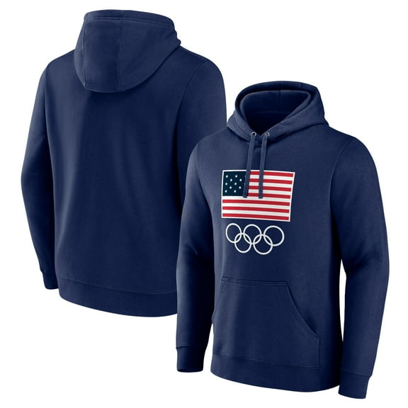 Men's Navy Team USA 2024 Olympics Primary Logo Pullover Hoodie