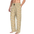 thumbnail image 2 of Uemuo Daisies Flowers Pattern Men's Wide Leg Palazzo Lounge Pants with Pockets Light Weight Loose Comfy Casual Pajama Pants-X-Large, 2 of 9