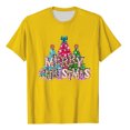 thumbnail image 4 of Fiudx Camisetas para Mujer Mujer Verano Ocio Moda Estampado de Flores Cuello Redondo Manga Corta Top/Camisa, 4 of 4