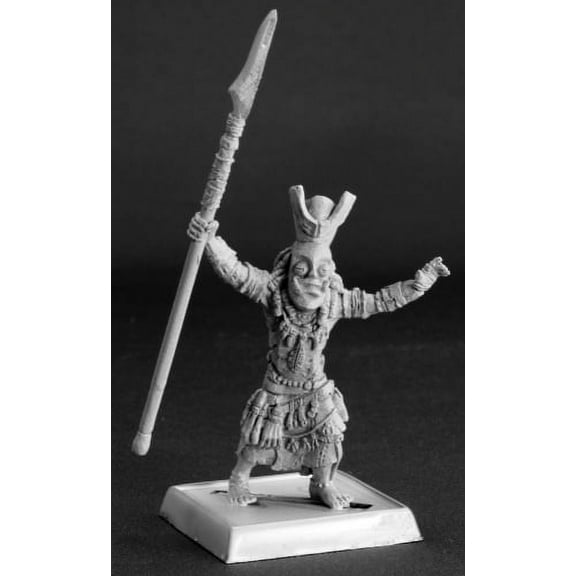 reaper miniatures jigeke the exile, mwangi necromancer #60091 pathfinder figure