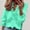 c_Mint Green, variant on Blczomt Dressy Casual Womens Tops 2025 Peplum Green Long Sleeve Tops V Neck Plain Cotton Ruffle Womens Blouses Under $10 L