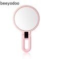 thumbnail image 1 of Espejo de maquillaje HUOGUO, 10 aumentos, 360°, plegable, rosa, 1 of 5