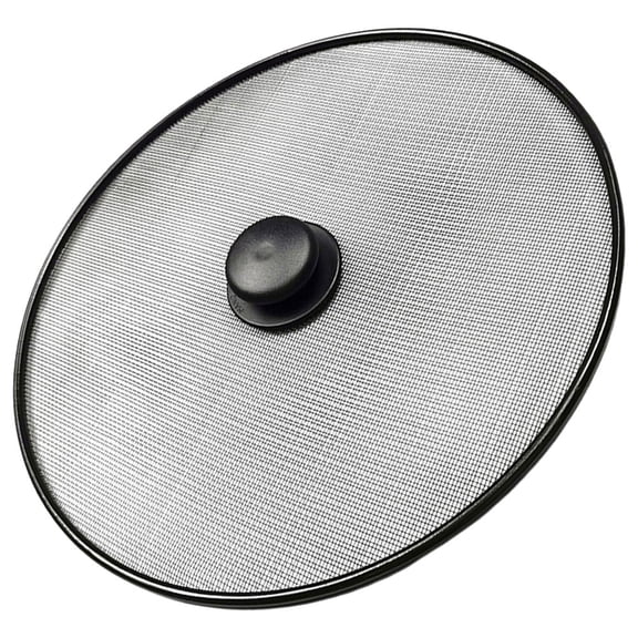 ifundom Stainless Steel Mesh Splatter Screen with Handle for Cooking Pans, Kitchen Oil Splash Guard, and Easy to Clean