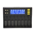 thumbnail image 1 of 8 Slot Lithium Battery  With LCD Screen For Li Ion IMR ICR NiMH Cd  21700 26650 18350 14500 RCR 123 Battery, 1 of 8