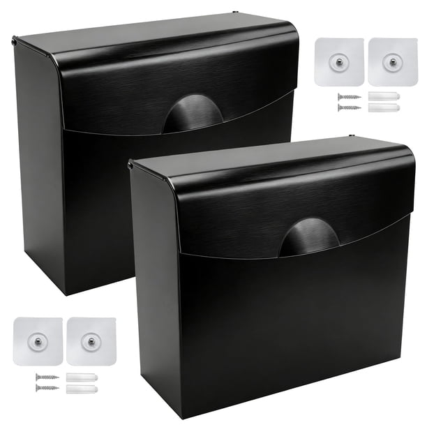 Contenedor para Desechos de Toallas Sanitarias PRRPRR Acero Inoxidable Paquete de 2