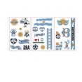 thumbnail image 2 of 3 Pcs Football Temporary Tattoos Football Team Tattoos Footballs Face Stickers for Touch Down Party Decorations Sports Themed Party plies, 2 of 6
