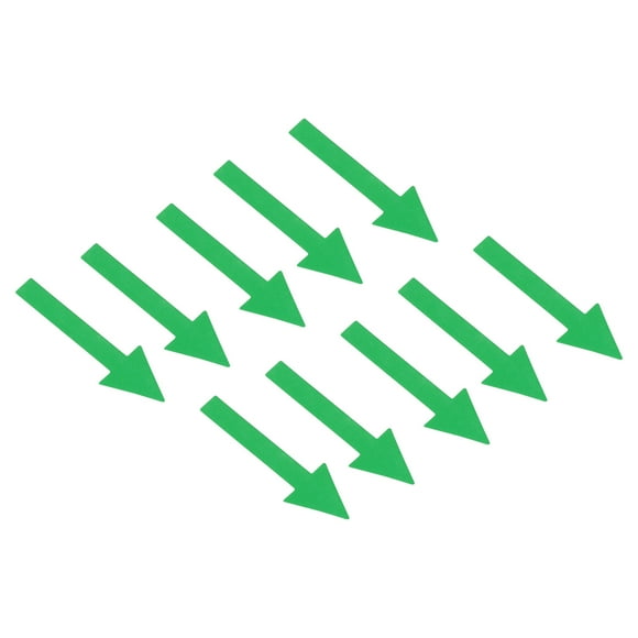 Uxcell 2x1" Arrow Sticker PVC Directional Sign Adhesive Removable Floor Decal Green 4Set / 40Pieces