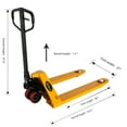 thumbnail image 3 of APOLLOLIFT 5PCS Hydraulic Hand Pallet Jack Manual Pallet Truck-5500lbs and 48x27" Fork, 3 of 8