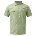 thumbnail image 3 of Charmgo Mens T-Shirts Clearance, Men Fashion Casual Solid Color Shirt with Pocket Single Breasted Shirt Cotton Short Sleeve Shirt Golf Shirts for Men, Polo Shirts for Men Mint Green XXL, 3 of 3