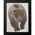 thumbnail image 2 of Curinga, Kim 15x18 Black Modern Framed Museum Art Print Titled - Brown Bear Walking, 2 of 5