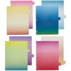 8 Pack Notebook Page Dividers for 3 Ring Binder & 8 Cut Tabs, 8 Color, Letter Sizes