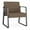 Castillo Quarry, variant on Waterfall Reception Waiting Oversize Guest Chair / Charcoal Steel / Blue