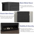 thumbnail image 6 of Farmhouse Shoe Cabinet,Free Standing Tipping Bucket Shoe Rack Organizer with 2 Flip Drawers,Entryway Narrow Shoe Storage with Storage Cubby,Modern Slim Hidden Shoe Cabinet with Doors, 6 of 6