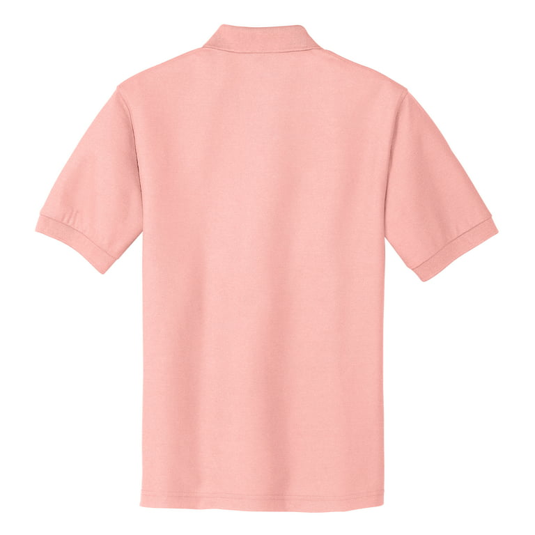Mafoose Male Silk Touch Polo Men Extended T-Shirts Light Pink 6XL 