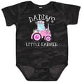 thumbnail image 3 of Inktastic Daddy's Little Farmer- Pink Tractor and Flowers Boys or Girls Baby Bodysuit, 3 of 5