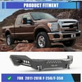 thumbnail image 5 of Front Bumper for Ford F-250/F-350 2011-2016 with Side Wings(B),Heavy Duty Steel Front Bumper with 2 D-Rings, 5 of 10