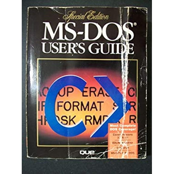 Pre-Owned MS-DOS User's Guide : Special Edition (Hardcover) 9780880225052
