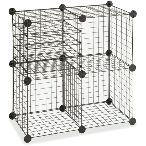 Safco Saf5279bl Wire Cubes Set 1, Grid Wire Shelving