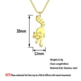 thumbnail image 4 of Cute Raccoon Pendant Stainless Steel Necklace Woodland Animal Charm Jewelry, 4 of 4