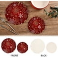 thumbnail image 4 of FREEAMG Christmas Snowflake Pot Holder Trivets Set of 2, Heat Resistant Cotton Rope Round Trivets for Hot Dishes, Bowl,Teapot, Hot Pot and Pans, 4 of 7
