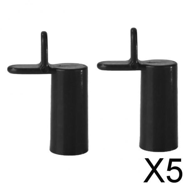 Colaxi 5xpont de Queue de Billard Tête Tige Bâton Cadre Poteau Rack pour Snooker Billard Noir 5 Pcs