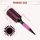 thumbnail image 3 of Cepillo de pelo redondo Unique Bargains Cepillos de pelo para mujeres con pines de nylon color rosa 10.04"x2.76", 3 of 7
