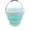 White/Lake Green, variant on SAMMART 10L/2.6 Gallon Collapsible Plastic Bucket - Foldable Round Tub - Portable Fishing Water Pail - Space Saving Outdoor Waterpot, size 31cm dia