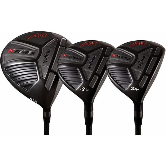 Senior Men's Majek K-Series High Launch 460cc 10.5 Driver and 3 5 Fairway Wood Set Golf Clubs, Right Handed Senior Flex with Premium Men's Arthritic Grip