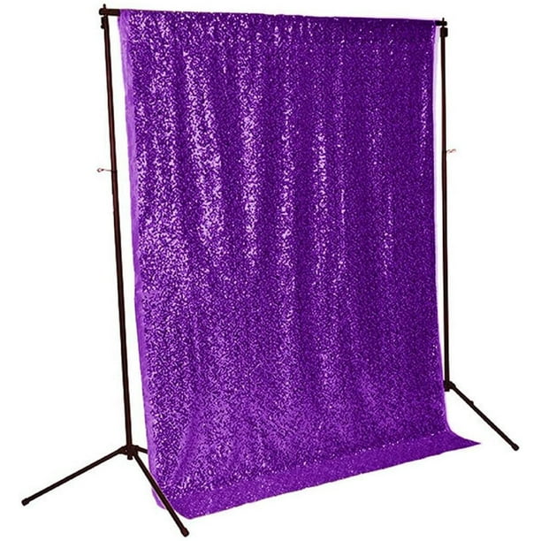Sequin Backdrop 4FTx6FTPurple Curtains Sequin Backdrop Curtain Glitter Background Photography