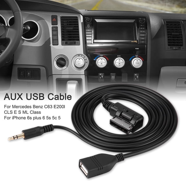Cable AUXUSB para coche, cable adaptador auxiliar de audio USB AUX para coche, cable AUXUSB ultra sensible