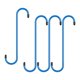 thumbnail image 3 of Juego de 4 pinzas de freno universales parciales colgantes con puntas de goma para automóviles, camiones, Azul, 3 of 8