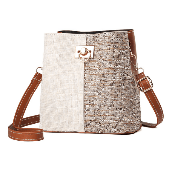 Small Crossbody Purse for Women, Faux Leather Bucket Bag with Adjustable Strap, Elegant Shoulder Bag for Daily,or Date