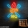 thumbnail image 3 of Glowneon BBQ Led Light, Open Grill Bar & BBQ Restaurant Neon Light, 3 of 5