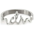 thumbnail image 7 of Ringmasters Cursive Stainless Steel Choose the Right CTR Ring Size 8, 7 of 7