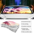 thumbnail image 5 of Disketp Windshield Sun Shade, Car Sun Shade For Front Window Tropical Palm Tree At Sunset Sunshades Sun Visor Protector Blocks Uv Rays Foldable, 5 of 9