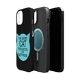 thumbnail image 2 of DistinctInk Tough Case for Apple iPhone 15 (6.1" Screen), Compatible with MagSafe Charging - Cat Population is My Best Friend, 2 of 6