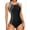Gray/White, variant on Color Blocked One Piece Swimsuit for Womens Athletic Bathing Suits Training Sport Slimming Swimwear
