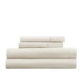 thumbnail image 5 of Wrinkle Resistant Super Soft Bed Sheets Set, California King 4-Piece Solid in Ivory by Comfort Canopy, 5 of 12