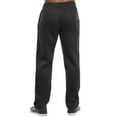 thumbnail image 2 of Men's Light Weight Fleece Open Bottom Sweatpants with Pockets, Black 2XL, 1 Pack, 2 of 4