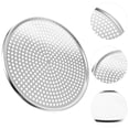 thumbnail image 3 of Round Stainless Steel Pizza Pan With Holes Mesh Pizza Baking Screen Pizza Tray, 3 of 8