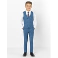 thumbnail image 4 of ETHAN 3 Piece Boys Suit for Wedding Slim Fit Suit for Kids Formal Tuxedo Evening Prom Party Set Ivory 8 Years, 4 of 7