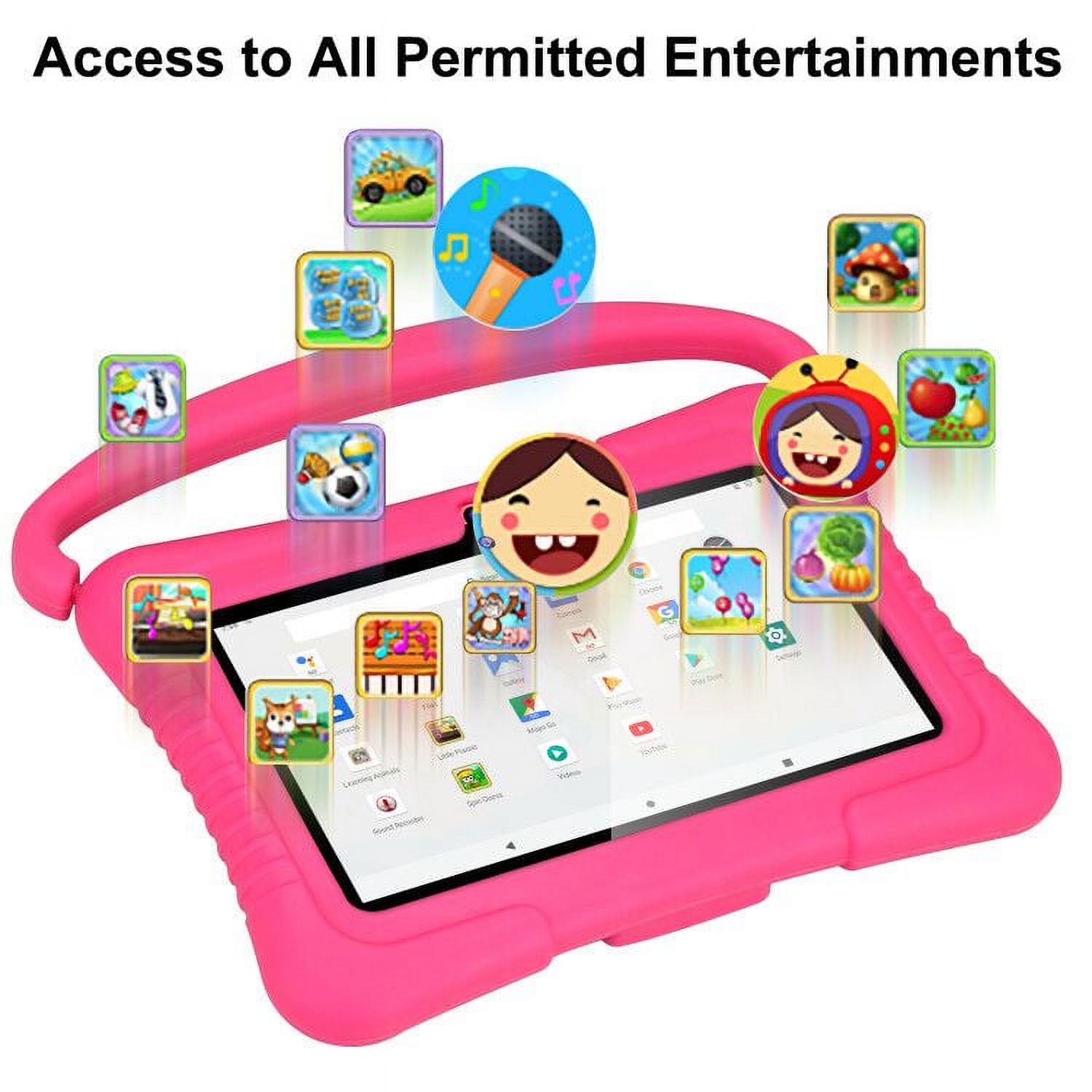 Kids Tablet, 7 Inch Android 10 Tablet for Kids, 2GB +32GB, Kid Mode Pre-Installed, WiFi Android Tablet, Kid-Proof Case - image 2 of 7
