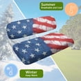 thumbnail image 5 of HUAICONG Patriotic Stars Washable Golf Cart Seat Cover for EZGO Club Car Precedent Golf Cart, Moisture-Wicking Breathable Golf Cart Seat Covers, 5 of 7