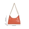 thumbnail image 2 of Bolsa Para Las Axilas Bolso de hombro para mujer con patrón de cocodrilo y cadena, bolso para axilas, bolso femenino (naranja) Likrtyny Para Estrenar, 2 of 2