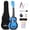Blue, variant on ADM 21'' Ukulele for Beginners Hawaiian Wood Ukulele Kit for Kids Adult Student Starter with Free Lessons, Purple