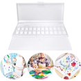 thumbnail image 3 of Yoqb Watercolor Palette Folding Paint Tray Plastic Painting Pallet, Folding Watercolor Paint Palette Case with Lid, Portable White Paint Palette, Watercolor Paint Tray A109, 3 of 7