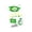 Green, variant on Cadancy Temporary Tattoos Sports Themed Body Stickers Waterproof Festival Party Favors Fan Accessories Flag Celebration Decoration Game Day Supplies Skin Decals Event Decor