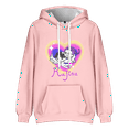 thumbnail image 4 of Pop cazadora para niña Demon Hunters Unisex Printed Anime Print Long-Sleeved Hooded Sweatshirt （Pink）, 4 of 4